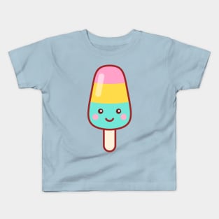 Ice Cream Popsicle Emoji Kids T-Shirt